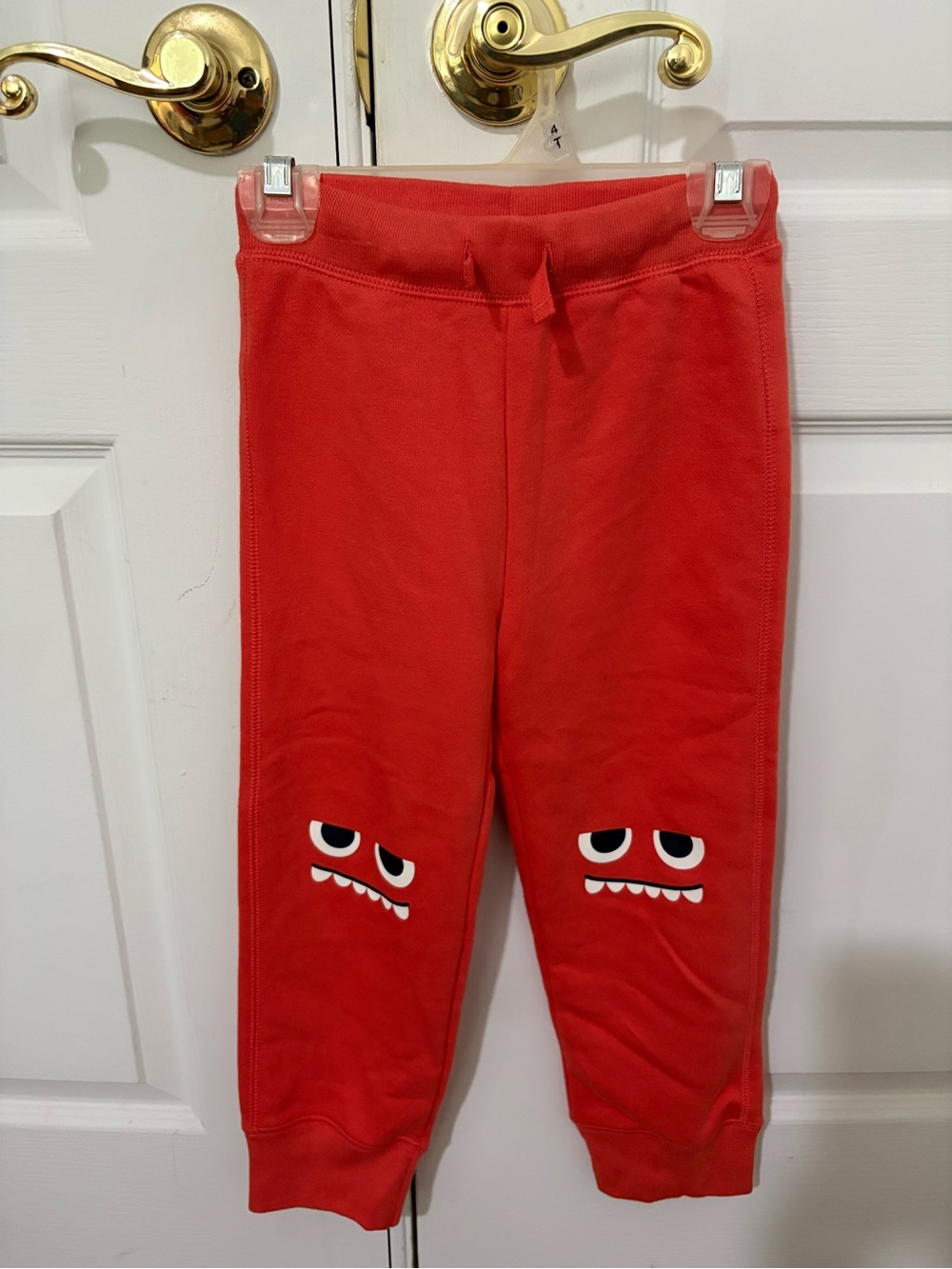 Orange Monster Face Joggers 4 Kids Great 4 Halloween-New/Never Worn tag removed